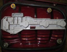 Плата заднего фонаря для Skoda Fabia 1999-2006  запчасти бу