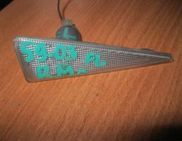 Повторитель на крыло левый белый для Renault Megane II 2002-2009  запчасти бу